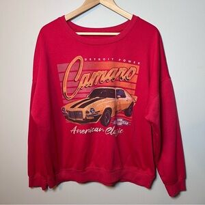 Camaro Crewneck Juniors XXL GM Chevrolet Lightweight Sweatshirt American Classic